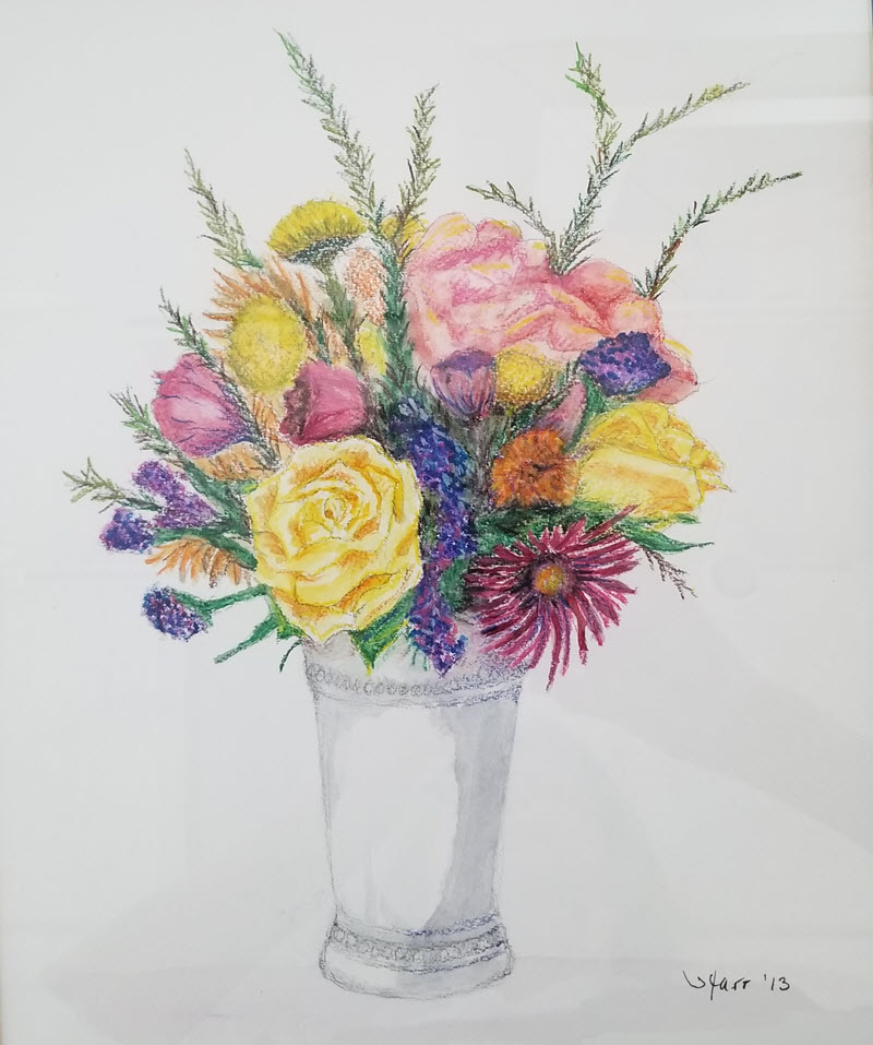 A Bouquet, a watercolor painting by Starr Winmill Shebesta